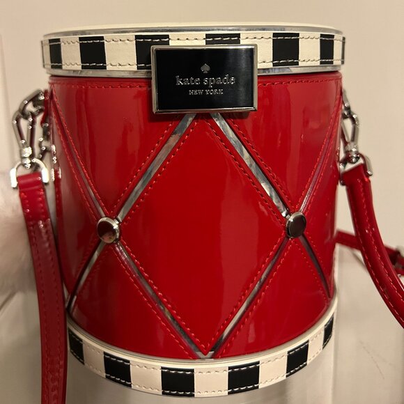 NWT KATE SPADE Oh What Fun Toy Store 3D Drum Novelty Shoulder Crossbody Handbag - Picture 3 of 13